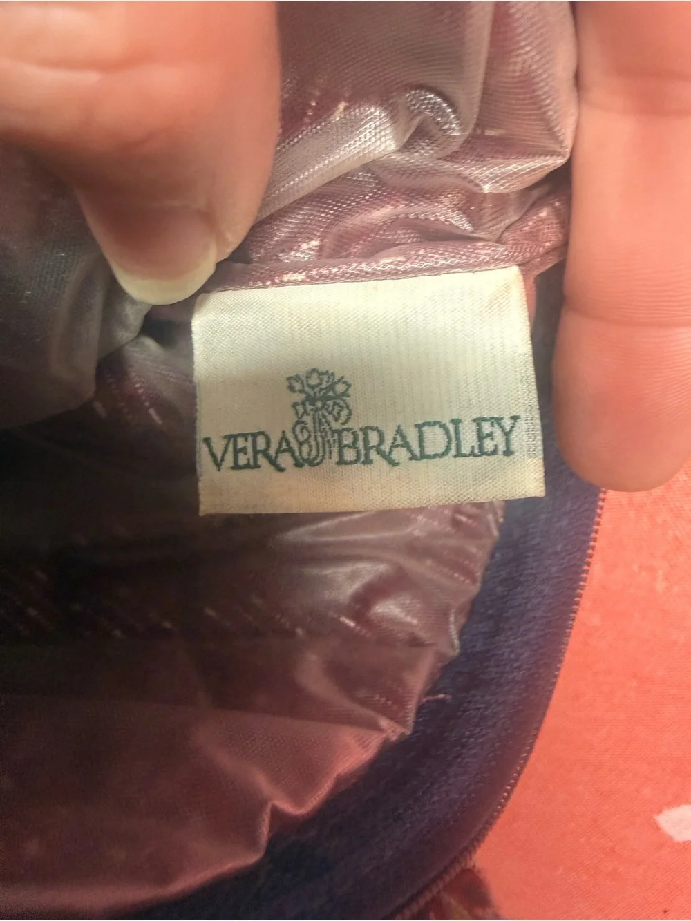 Vintage Vera Bradley cosmetic bag